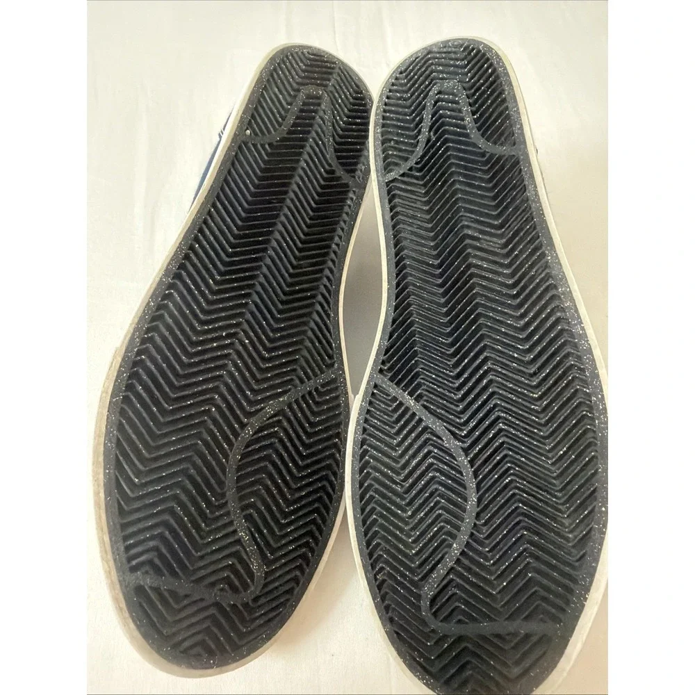 Men NIKE SATIRE CANVAS Navy Blue Trainers 555380-431 US 10.5 skateboard‎ shoes *